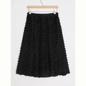 Maeve Grazia textured midi skirt
